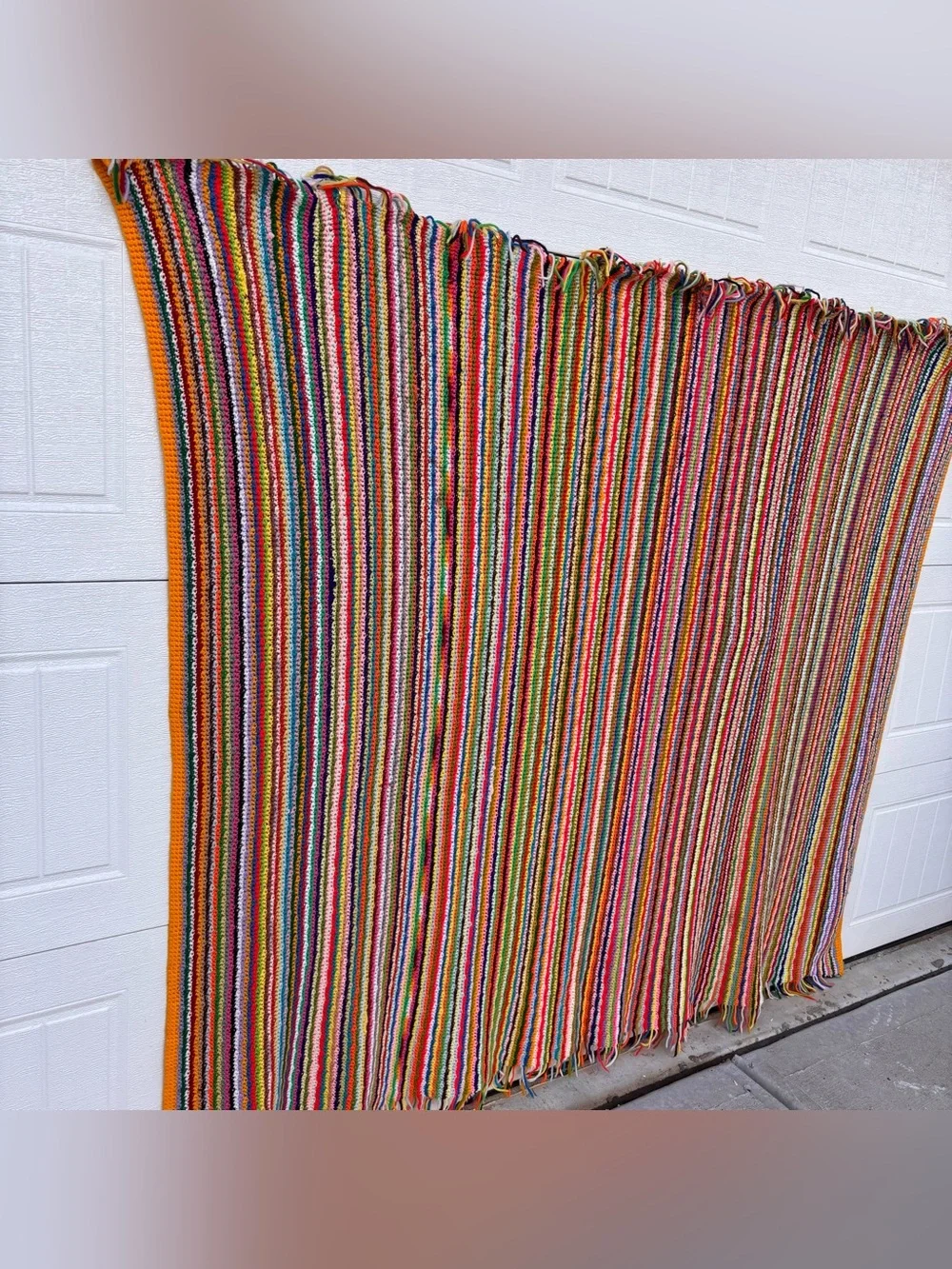 Vintage vibrant handwoven